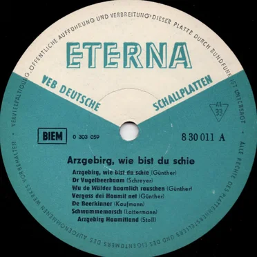 Lieder der Völker 4 - Arzgebirg, wie bist du schie by Various Artists - album cover