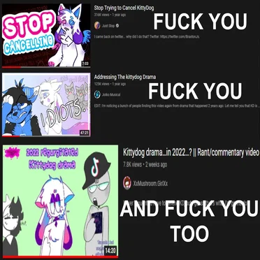 fuck kittydog fuck midnight panda and fuck all her enablers