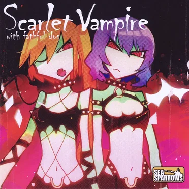 Scarlet Vampire With Faithful Dog