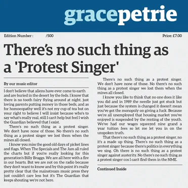 There’s No Such Thing as a Protest Singer