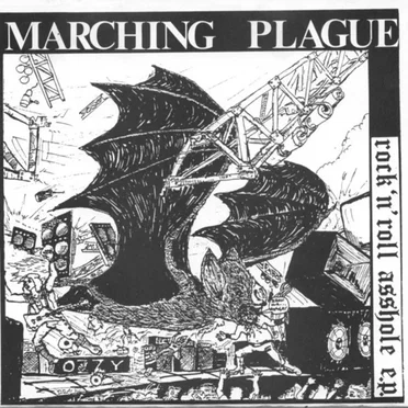 Rock 'n' Roll Asshole by Marching Plague - album cover