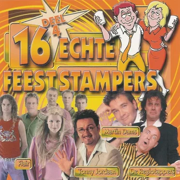 16 echte feeststampers, deel 4 by Various Artists - album cover