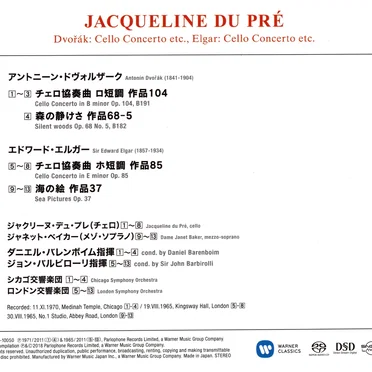 Dvorak: Cello Concerto / Silent Woods / Elgar: Cello Concerto / Sea Pictures