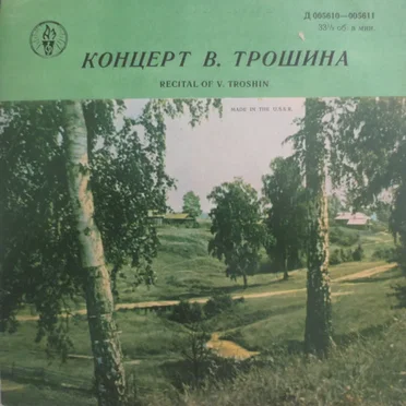 Концерт Владимира Трошина
