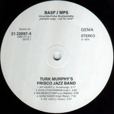 Turk Murphy's Frisco Jazz Band Live!