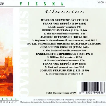 Vienna Classics: Worlds Greatest Overtures