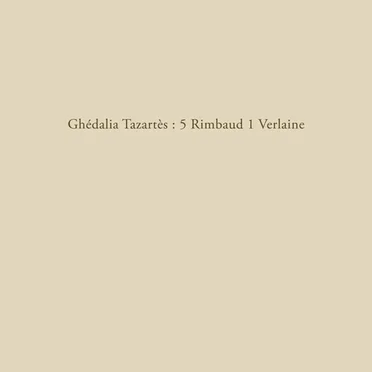 5 Rimbaud 1 Verlaine