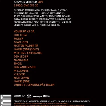 Rasmus Seebach Live by Rasmus Seebach - album cover