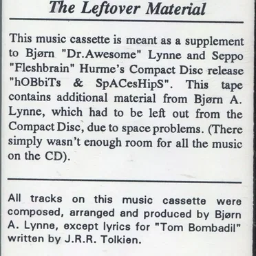 Hobbits & Spaceships - The Leftover Material