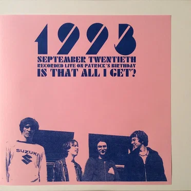 “Is That All I Get?”: Live September 20th, 1993