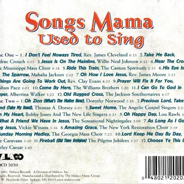 Songs Mama Used to Sing by Various Artists - album cover