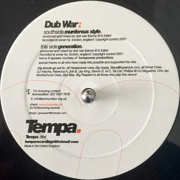 Murderous Style / Generation by Dub War - album cover