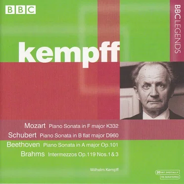 Mozart: Piano Sonata in F major, K. 322 / Schubert: Piano Sonata in B-flat major, D. 960 / Beethoven: Piano Sonata in A major, op. 101 / Brahms: Intermezzos, op. 119 nos. 1 & 3
