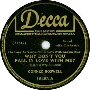 (As long as You're Not in Love with Anyone Else) Why Don't You Fall in Love With Me? / Just a Letter From Home