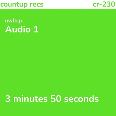 Audio 1 by nwltcp - album cover
