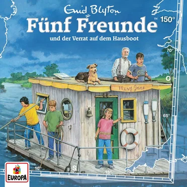 Fünf Freunde, Episode 150: und der Verrat auf dem Hausboot by Enid Blyton - album cover