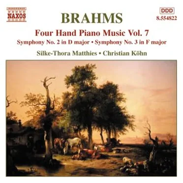 Four Hand Piano Music, Volume 7: Symphony no. 2 in D major / Symphony no. 3 in F major