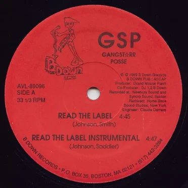 Read the Label by Gangstarr Posse - album cover