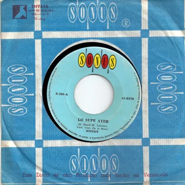 Lo Supe Ayer / El Bote Que Remo by Wendy - album cover