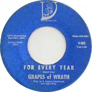 For Every Year / Cause It Was Her by Grapes Of Wrath - album cover