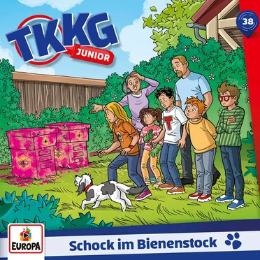 TKKG Junior 38: Schock im Bienenstock by Katja Brügger - album cover