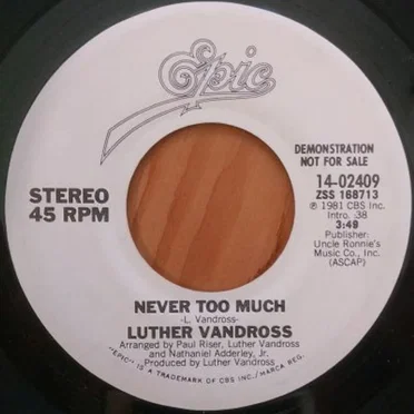 Never Too Much