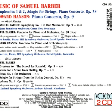 The Music of Samuel Barber