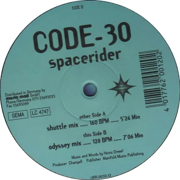 Spacerider by Code-30 - album cover