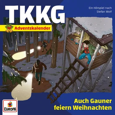 TKKG: Auch Gauner feiern Weihnachten (Adventskalender) by Stefan Wolf - album cover