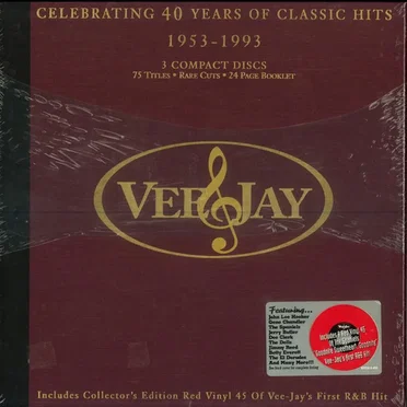 Vee-Jay: Celebrating 40 Years of Classic Hits 1953-1993 by Various Artists - album cover