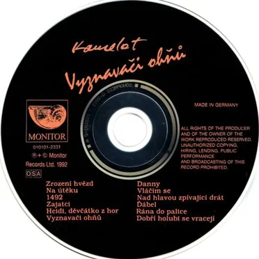 Vyznavači ohňů by Kamelot - album cover