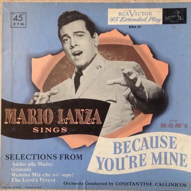 Sings Selections From Because You’re Mine