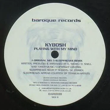 Playing With My Mind by Kybosh - album cover