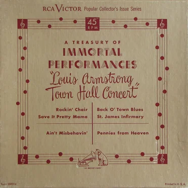 Louis Armstrong Town Hall Concert