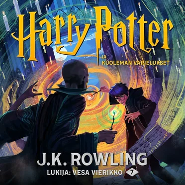 Harry Potter ja kuoleman varjelukset by J. K. Rowling - album cover