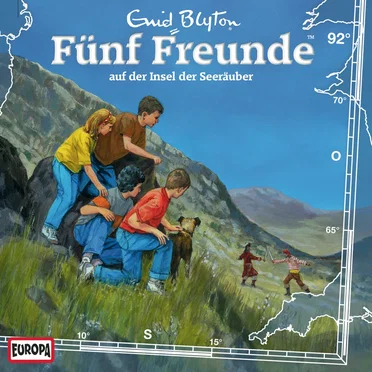 Fünf Freunde, Episode 92: auf der Insel der Seeräuber by Enid Blyton - album cover