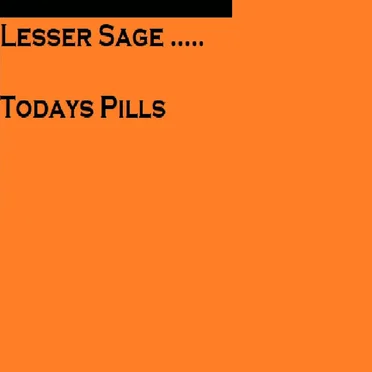 Todays Pills by Lesser Sage - album cover