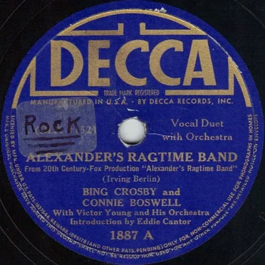 Alexander's Ragtime Band / Home on the Range / True Confession
