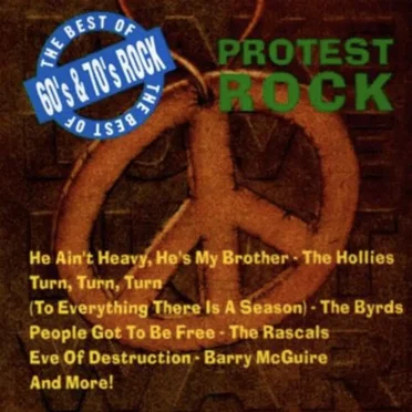 The Best of 60's & 70's Rock: Protest Rock by Various Artists - album cover