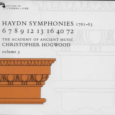 Symphonies, Volume 3: 6, 7, 8, 9, 12, 13, 16, 40, 72