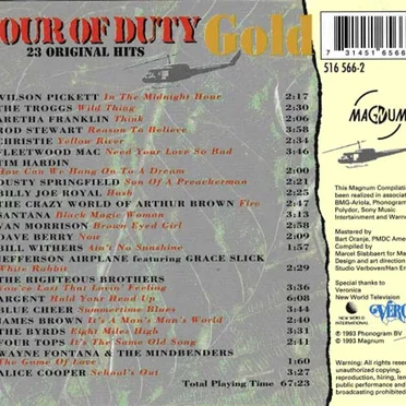 Tour of Duty Gold by Various Artists - album cover