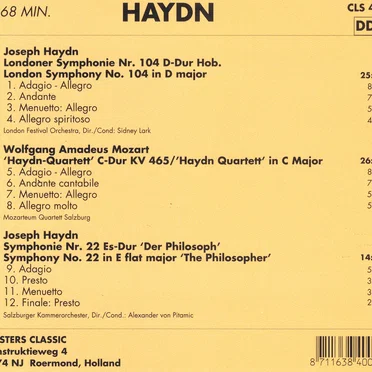 Symphony No.104 / Haydn-Quartett / Symphony No.22