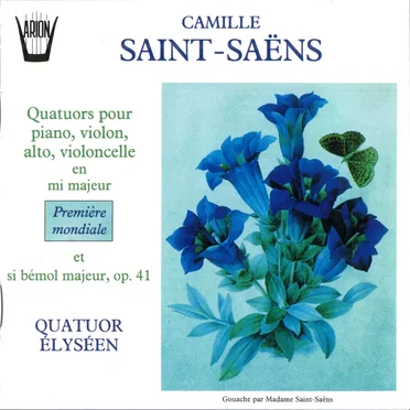 Quatuors pour piano, violon, alto, violoncelle: en mi majeur et si bémol majeur, op. 41