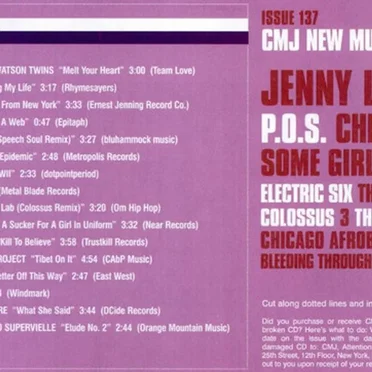 CMJ New Music Monthly, Volume 137: January 2006 by Various Artists - album cover