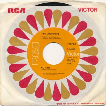 No Time / Proper Stranger by The Guess Who - album cover