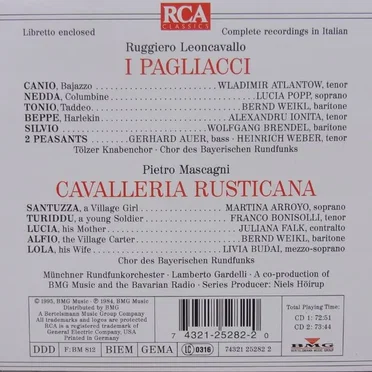 Leoncavallo: I Pagliacci / Mascagni: Cavalleria rusticana