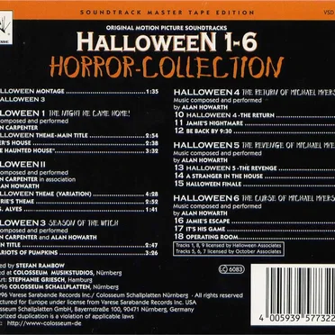 The Best Of Halloween 1-6 (Horror Collection) (Original Motion Picture Soundtracks) by Various Artists - album cover