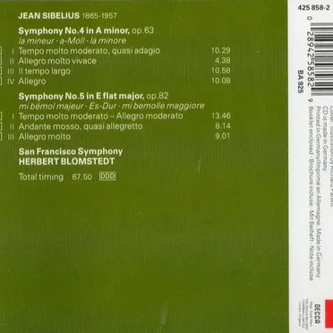 Symphonies Nos 4 & 5