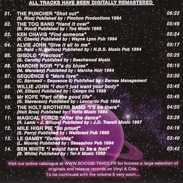 Boogie Times Presents the Great Collectors Funky Music, Volume 9 by Various Artists - album cover
