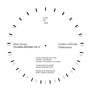 Circadian Rhythms, Vol. 2 by Shuta Hiraki - album cover